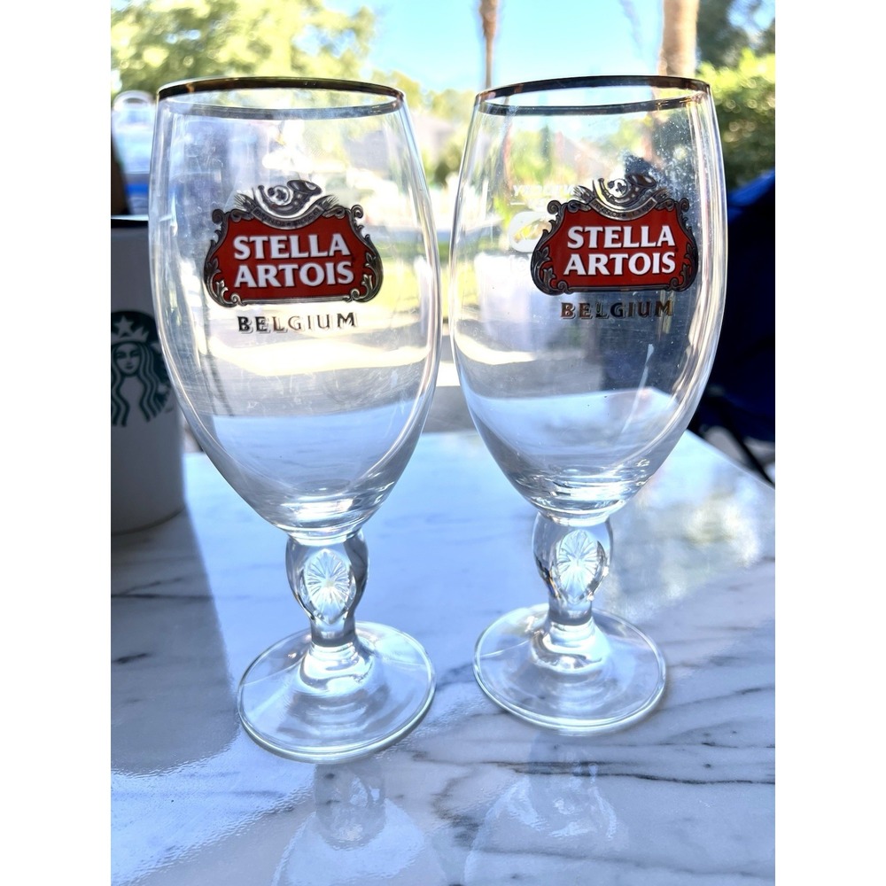 Lot Of 2 2013 Stella Artois Kentucky Derby 139th Commemorative Chalice Glass New